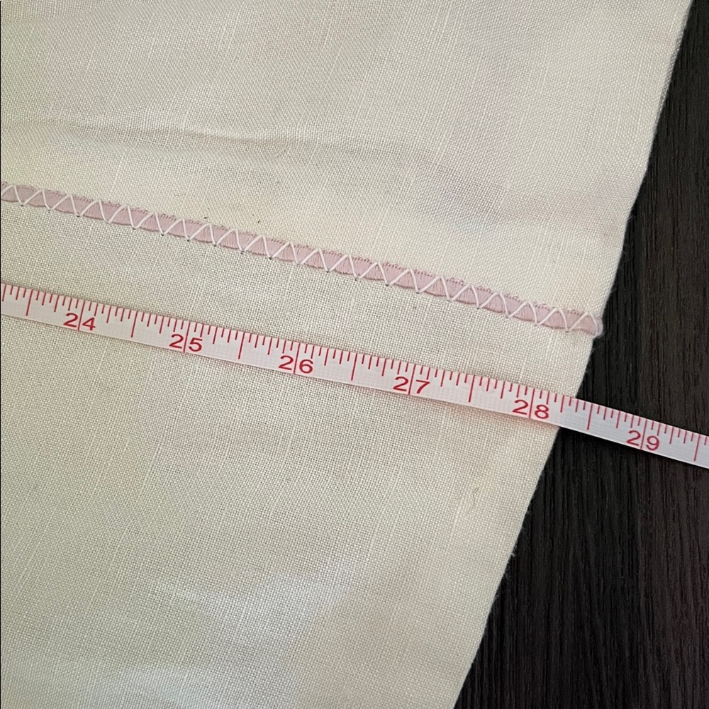 Harve Benard White Linen Open Front Blazer - Picture 8 of 11